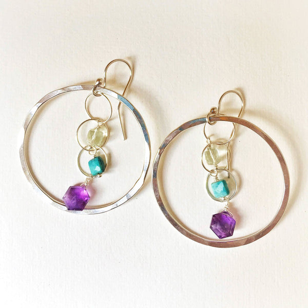 Santorini Gems Shooting Star Earrings