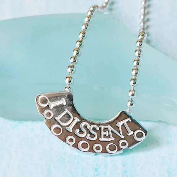 I DISSENT collar necklace